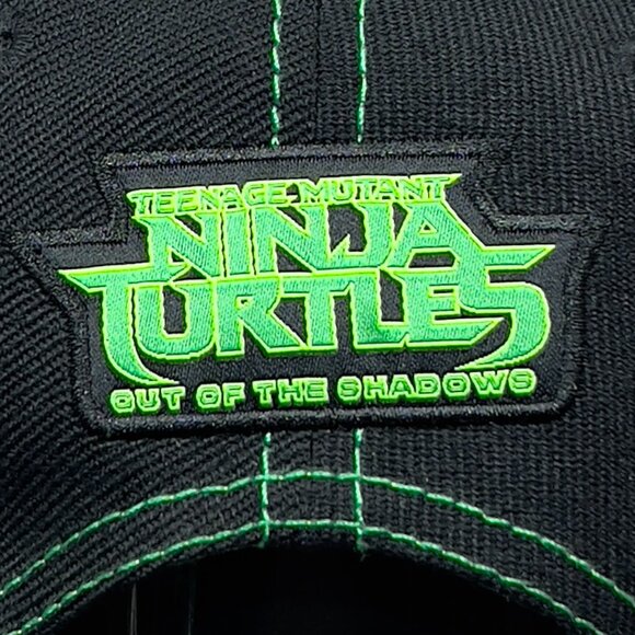 Teenage Mutant Ninja Turtles Orange Crush Snapback Hat Cap Black Adjustable Mens - Picture 11 of 16
